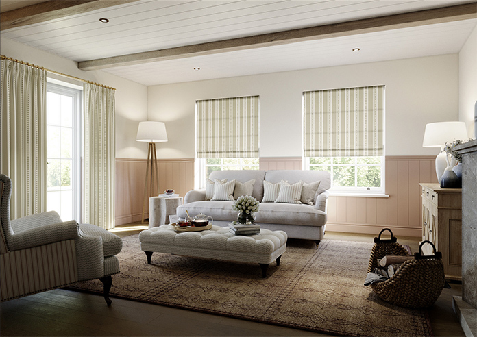 The British Stripe Co. Edgar, Dover No.1 - Roman Blind - Image 6